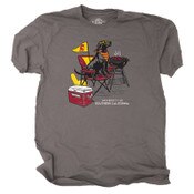 USC Trojans Unisex Gray Tommy Head Tailgating Hound T-Shirt